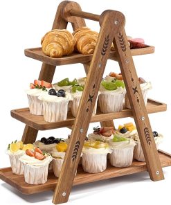 Wooden Cupcake Stand with Food Safe Surface